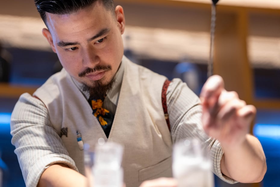 Ryota Tokumitsu, head bartender at The SG Club