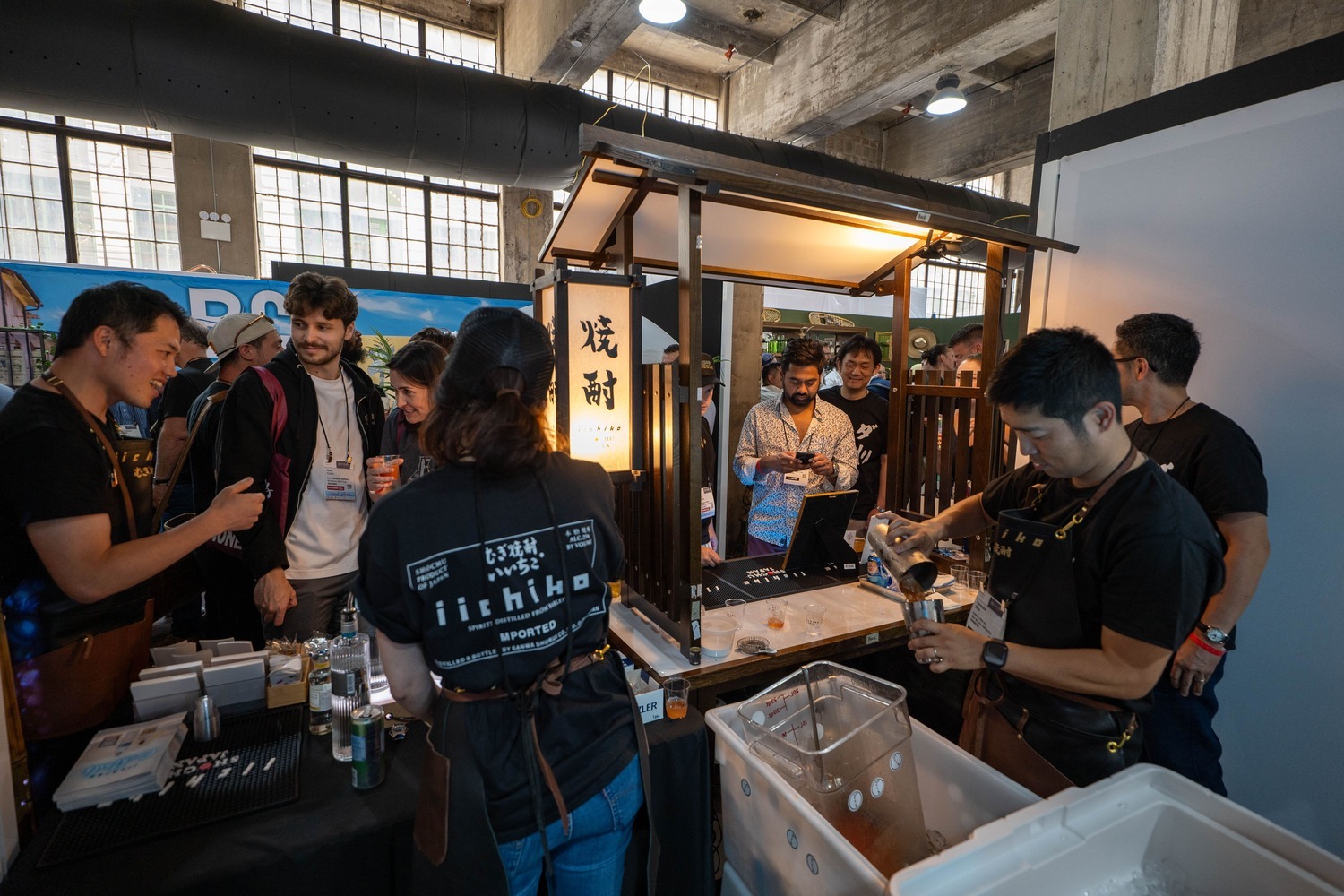At the iichiko USA booth in the main venue of BCB 2024