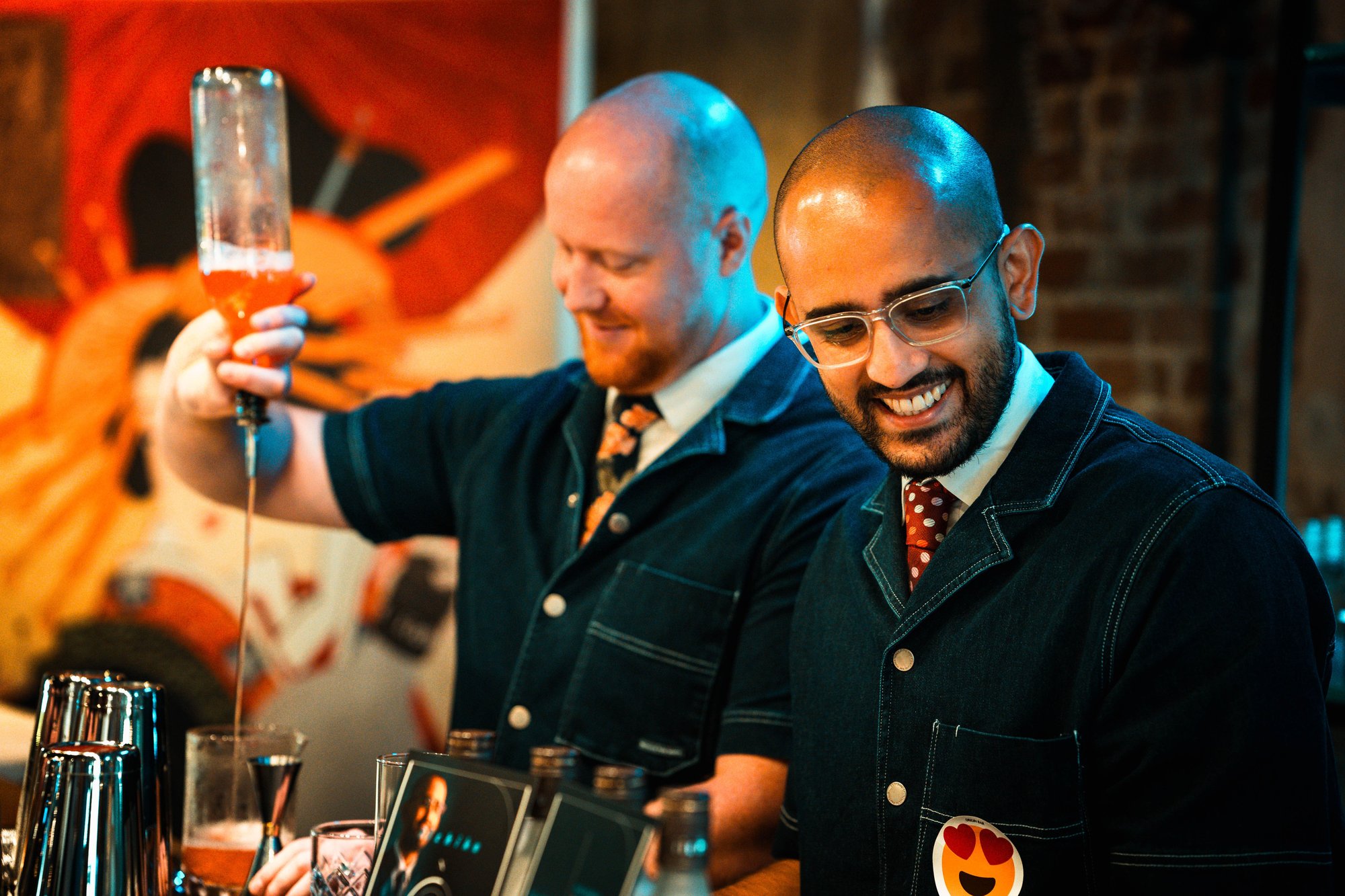 Rishi Randhawa (right) and Adam Bursil from ORIGIN Bar in Singapore, leading the 10 a.m. sessions from July 23 to 25.