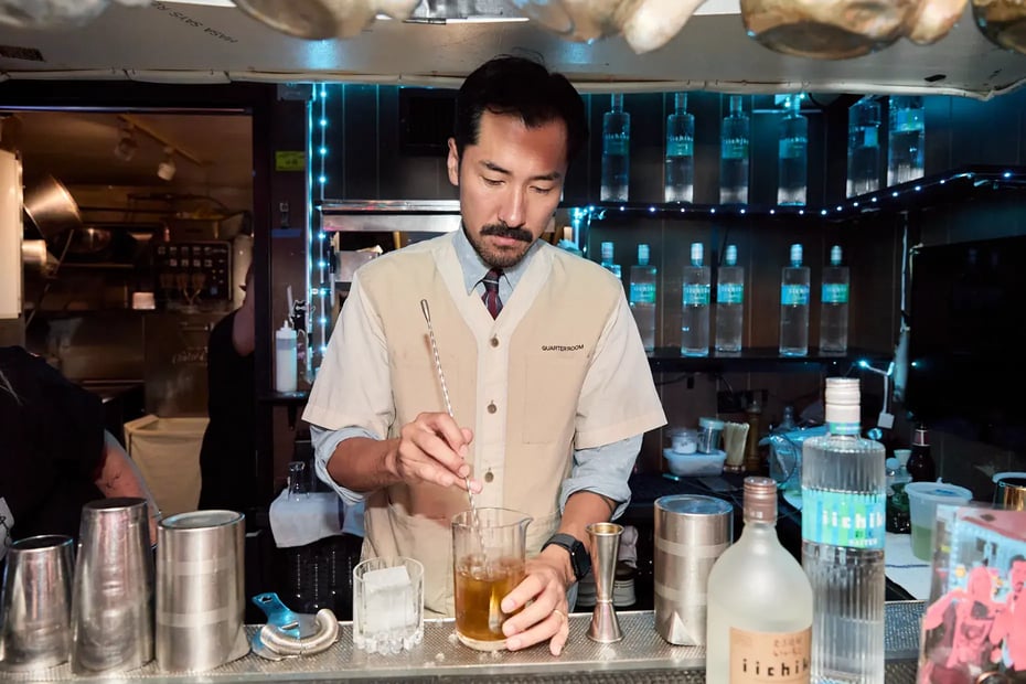 Soran Nomura, owner-bartender of Quarter Room