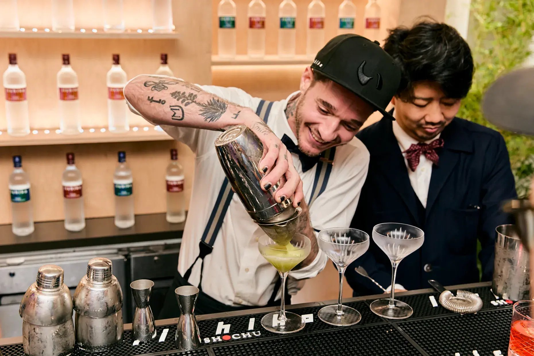 Ethan Sugar (left) and Takuma Watanabe of Martiny’s, a team with a warm and welcoming spirit.